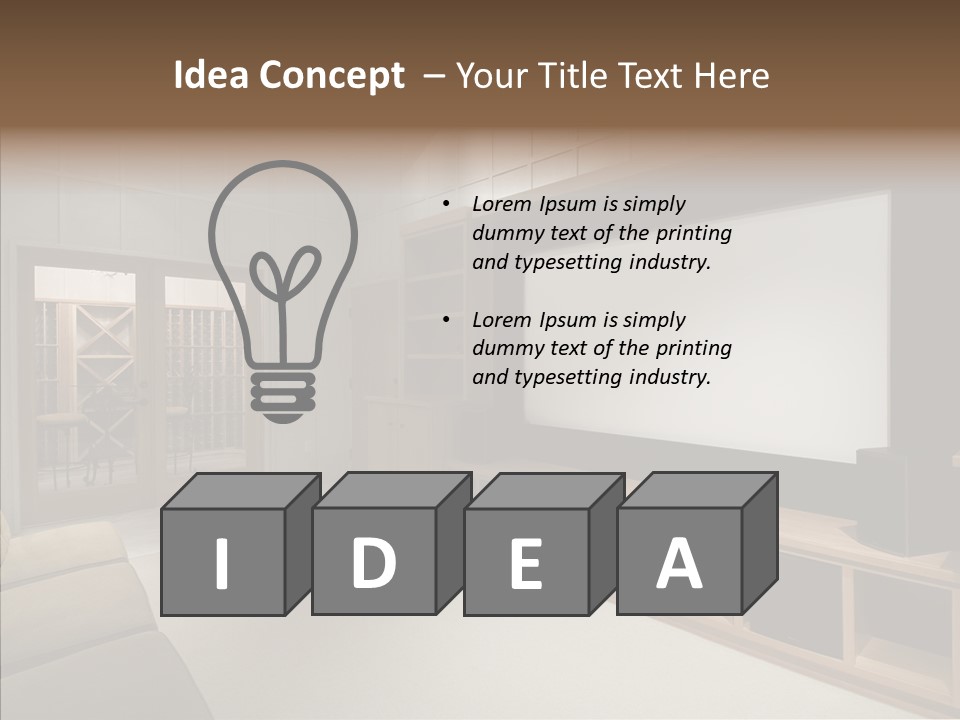 Audio Screen Big PowerPoint Template