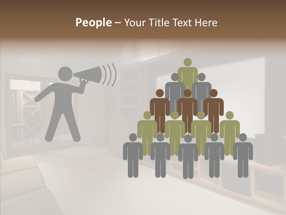 Audio Screen Big PowerPoint Template