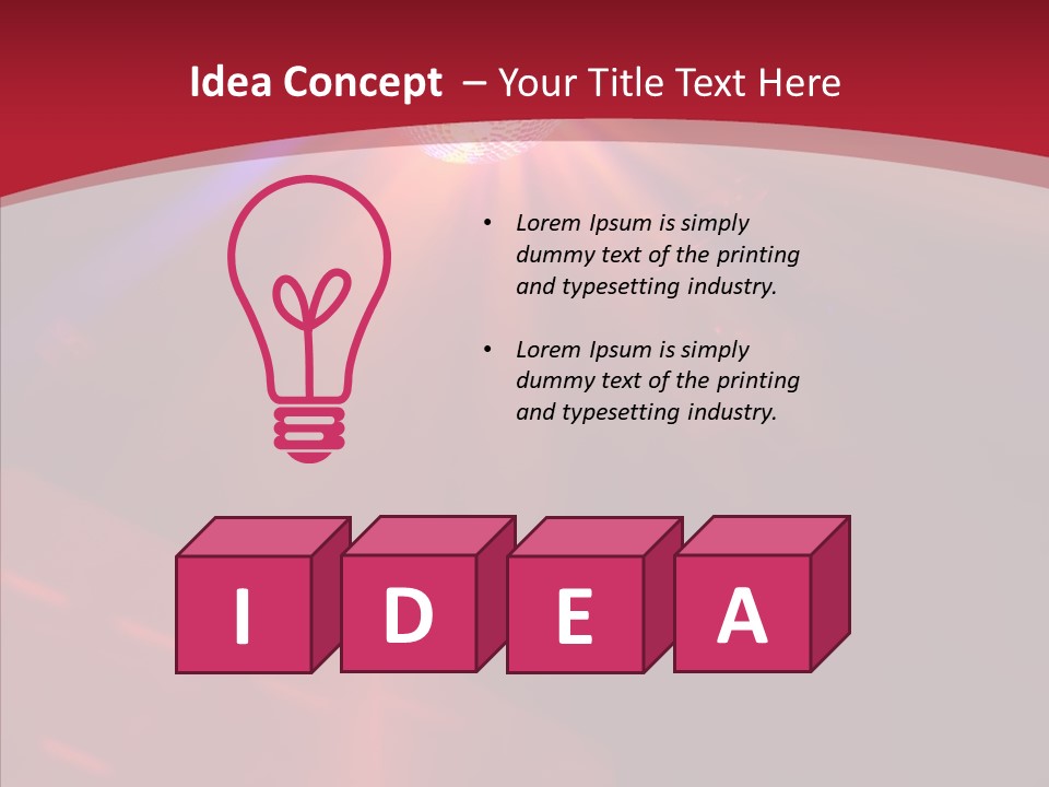 Atmosphere Pub Disco PowerPoint Template