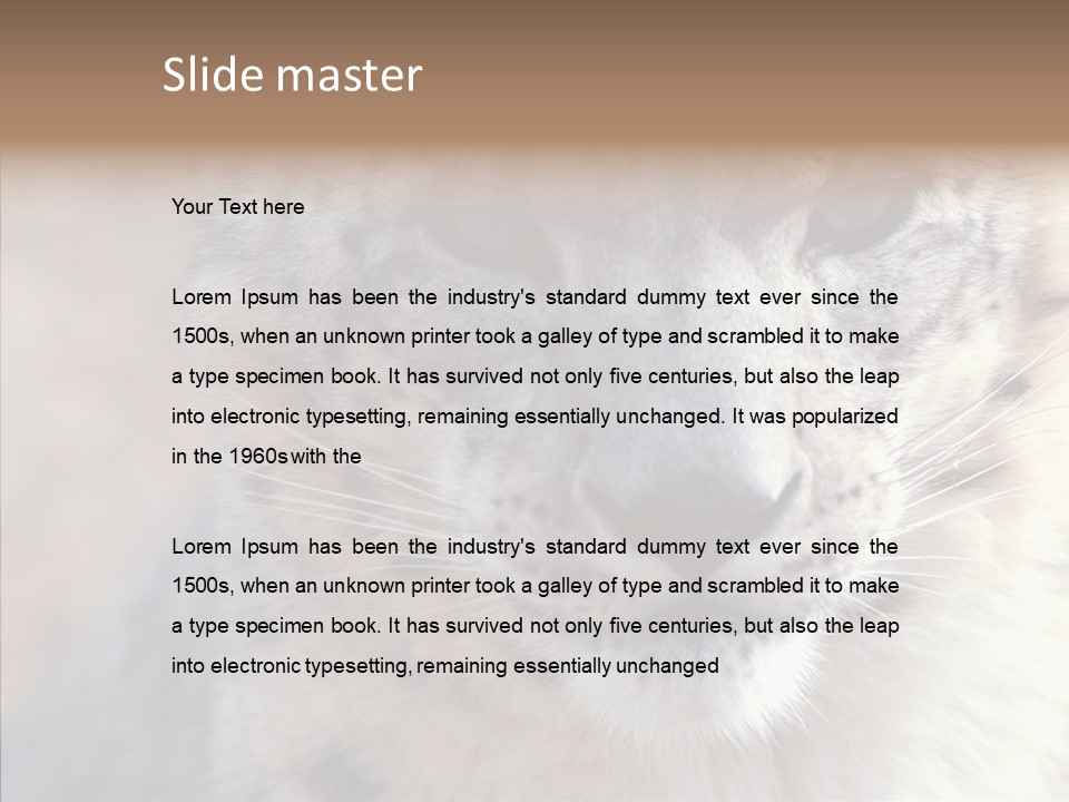 Mammal Zoo Portrait PowerPoint Template