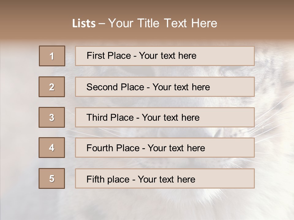 Mammal Zoo Portrait PowerPoint Template