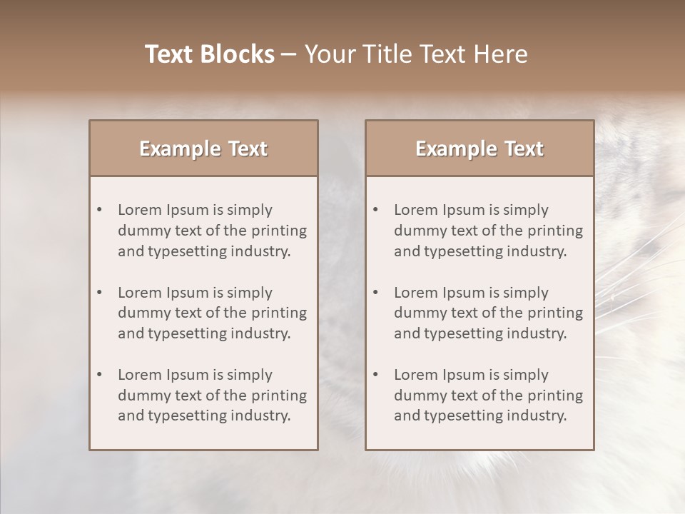Mammal Zoo Portrait PowerPoint Template