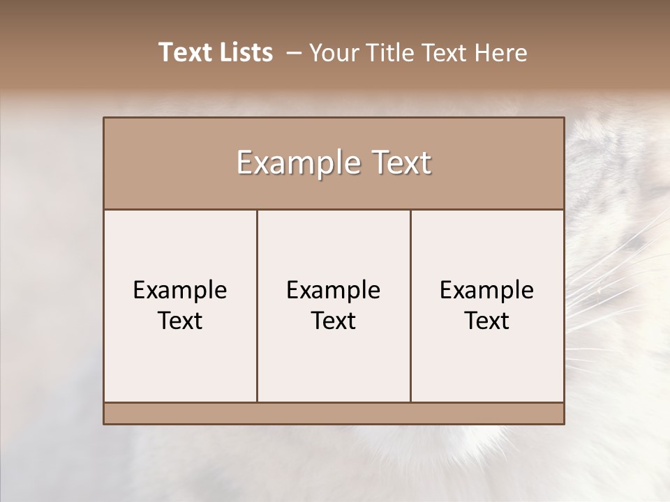 Mammal Zoo Portrait PowerPoint Template