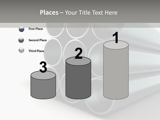 Close Up Pipeline Stainless PowerPoint Template