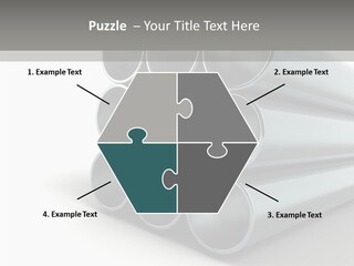 Close Up Pipeline Stainless PowerPoint Template