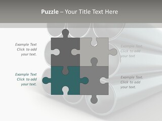 Close Up Pipeline Stainless PowerPoint Template