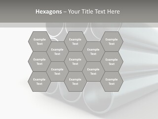 Close Up Pipeline Stainless PowerPoint Template