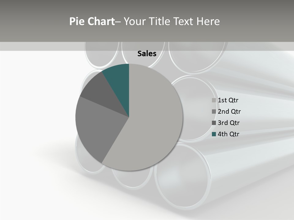 Close Up Pipeline Stainless PowerPoint Template