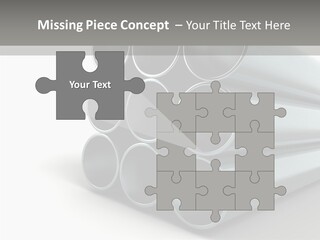 Close Up Pipeline Stainless PowerPoint Template