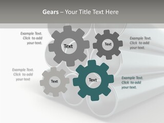 Close Up Pipeline Stainless PowerPoint Template