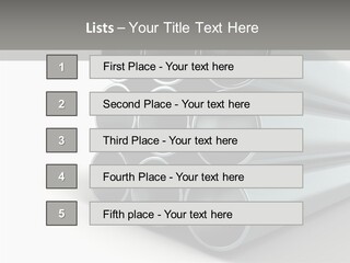 Close Up Pipeline Stainless PowerPoint Template