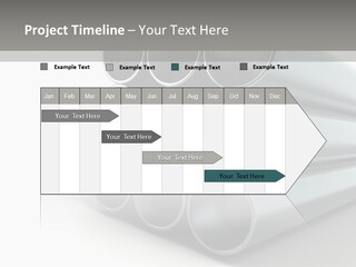 Close Up Pipeline Stainless PowerPoint Template