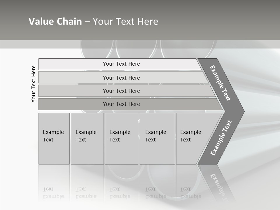 Close Up Pipeline Stainless PowerPoint Template