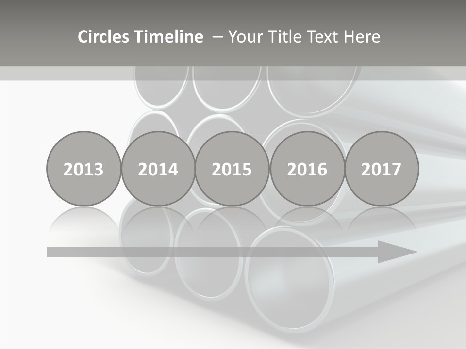 Close Up Pipeline Stainless PowerPoint Template