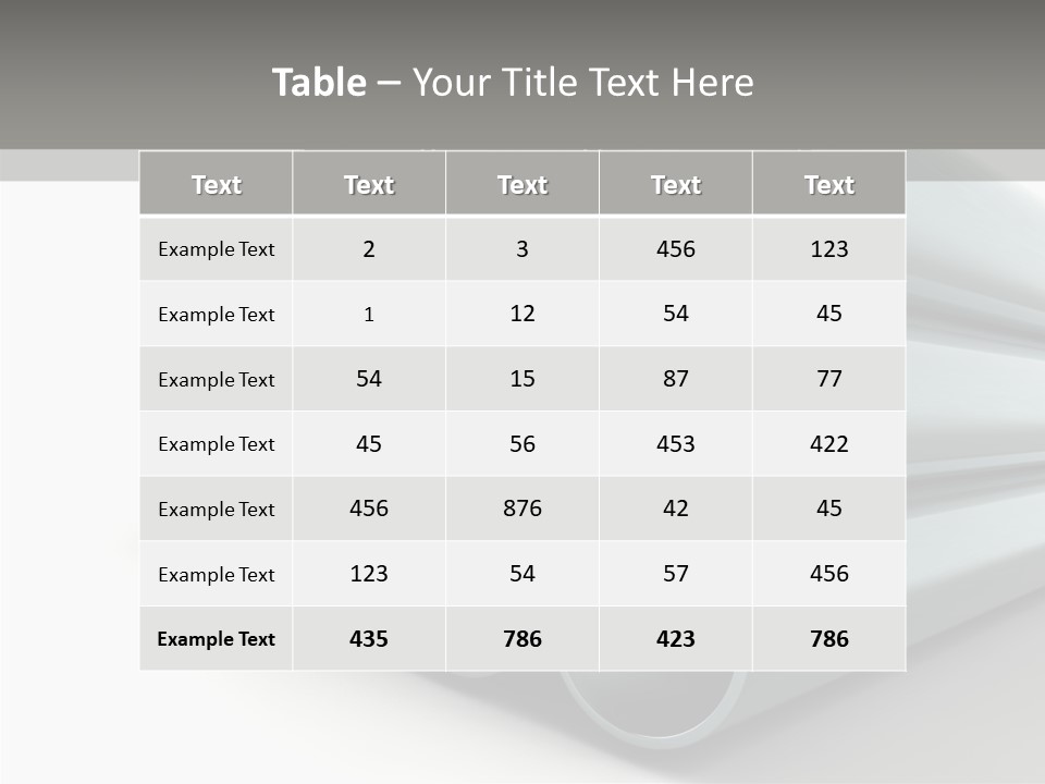 Close Up Pipeline Stainless PowerPoint Template