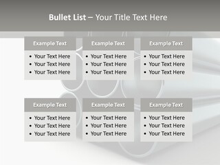 Close Up Pipeline Stainless PowerPoint Template