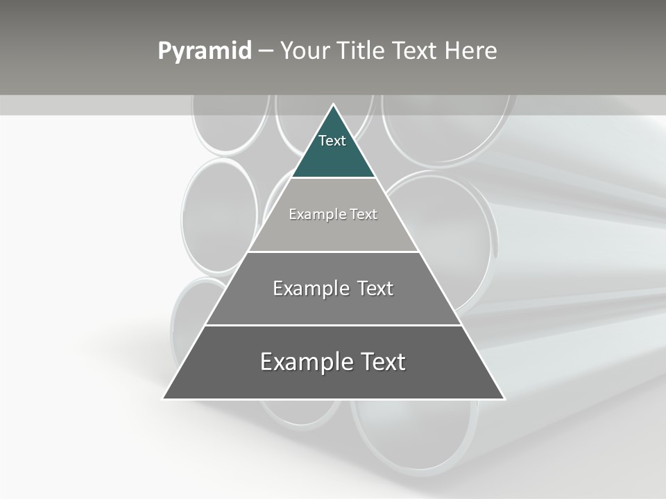 Close Up Pipeline Stainless PowerPoint Template