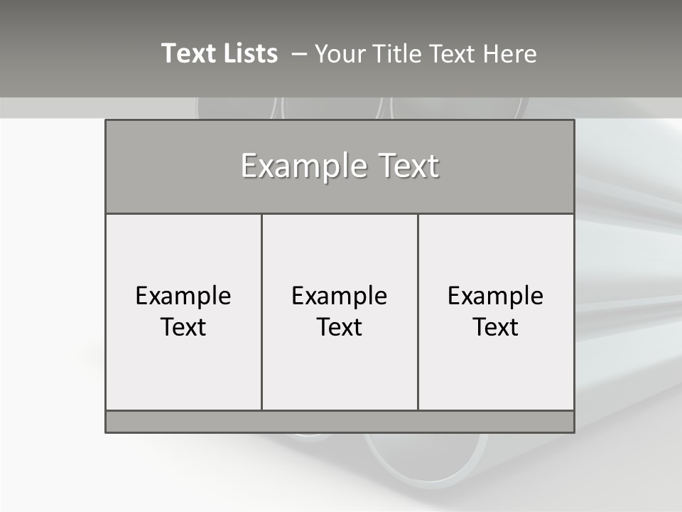 Close Up Pipeline Stainless PowerPoint Template