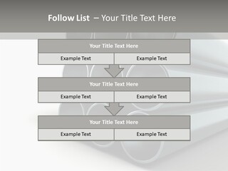 Close Up Pipeline Stainless PowerPoint Template