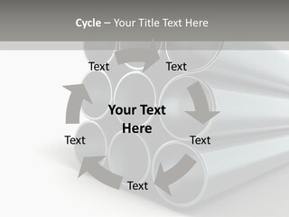 Close Up Pipeline Stainless PowerPoint Template