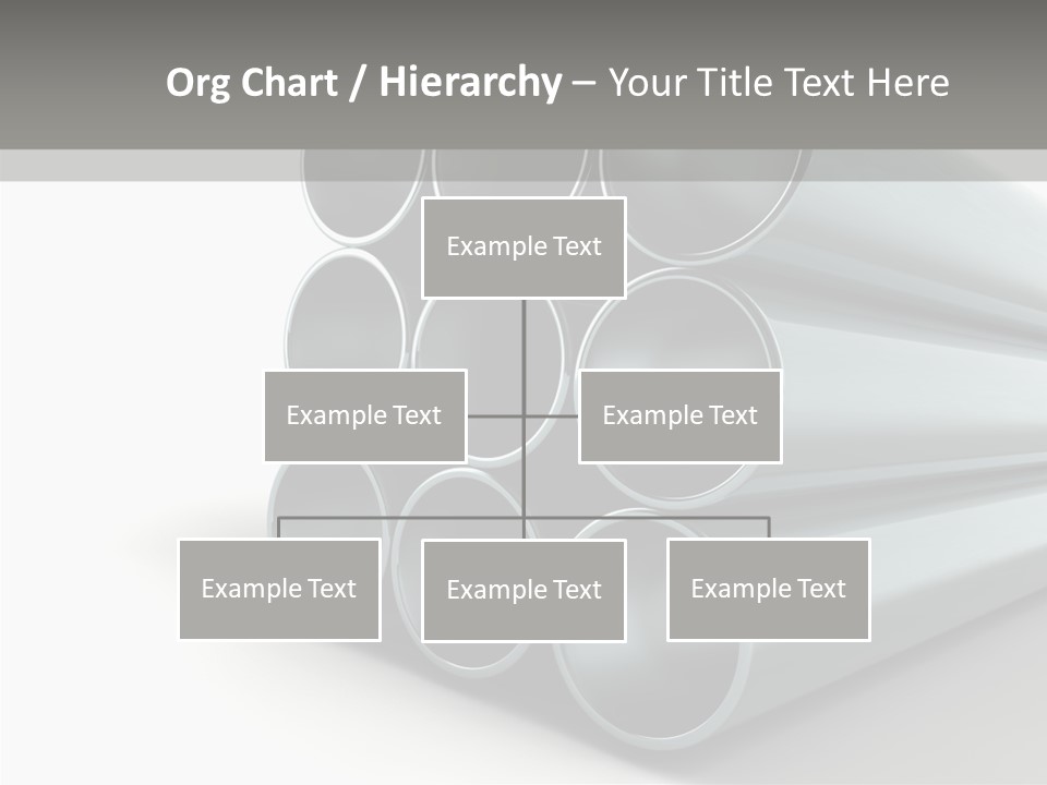 Close Up Pipeline Stainless PowerPoint Template