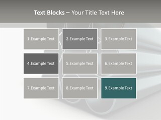 Close Up Pipeline Stainless PowerPoint Template