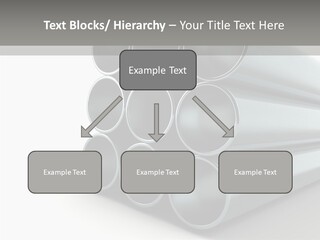 Close Up Pipeline Stainless PowerPoint Template