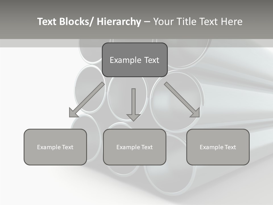 Close Up Pipeline Stainless PowerPoint Template