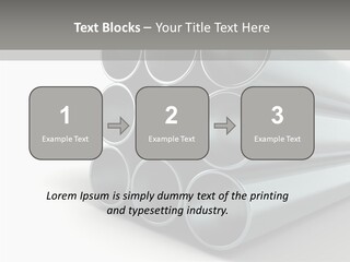 Close Up Pipeline Stainless PowerPoint Template