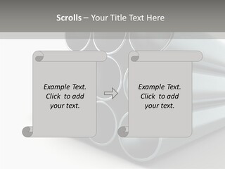 Close Up Pipeline Stainless PowerPoint Template