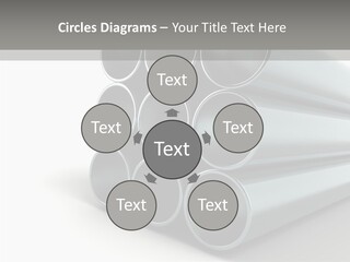 Close Up Pipeline Stainless PowerPoint Template