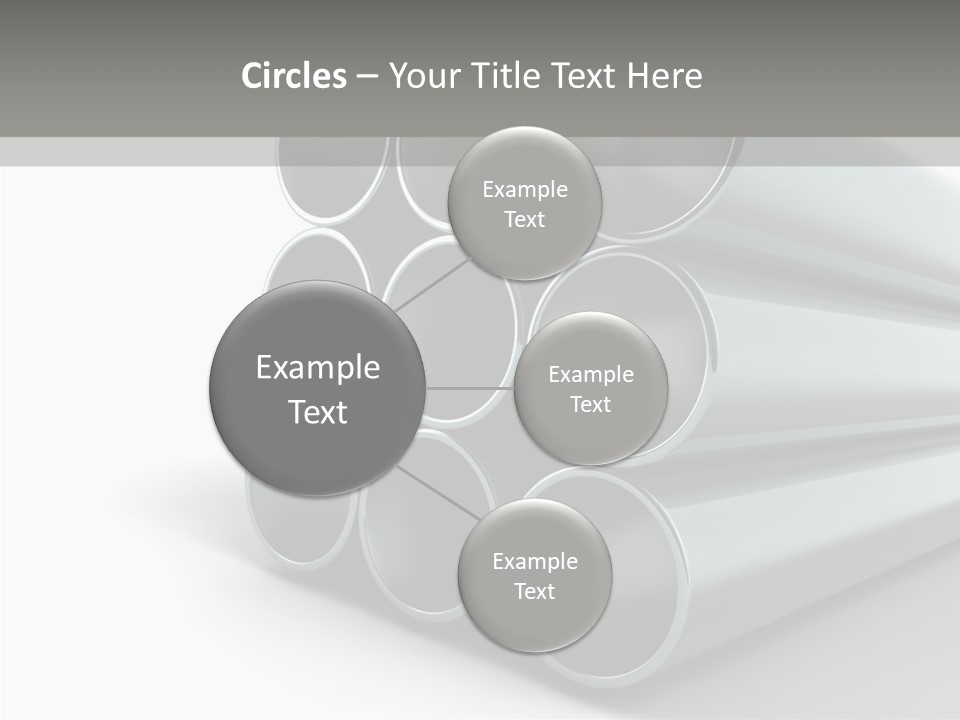 Close Up Pipeline Stainless PowerPoint Template