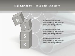 Close Up Pipeline Stainless PowerPoint Template