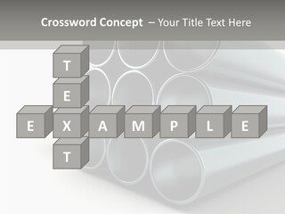Close Up Pipeline Stainless PowerPoint Template