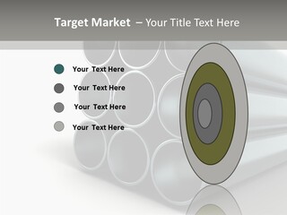Close Up Pipeline Stainless PowerPoint Template