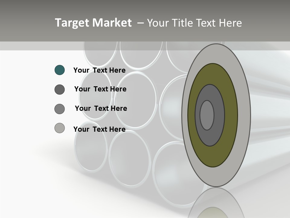 Close Up Pipeline Stainless PowerPoint Template