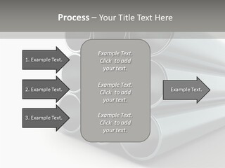 Close Up Pipeline Stainless PowerPoint Template