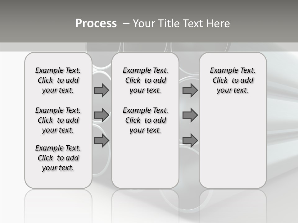 Close Up Pipeline Stainless PowerPoint Template
