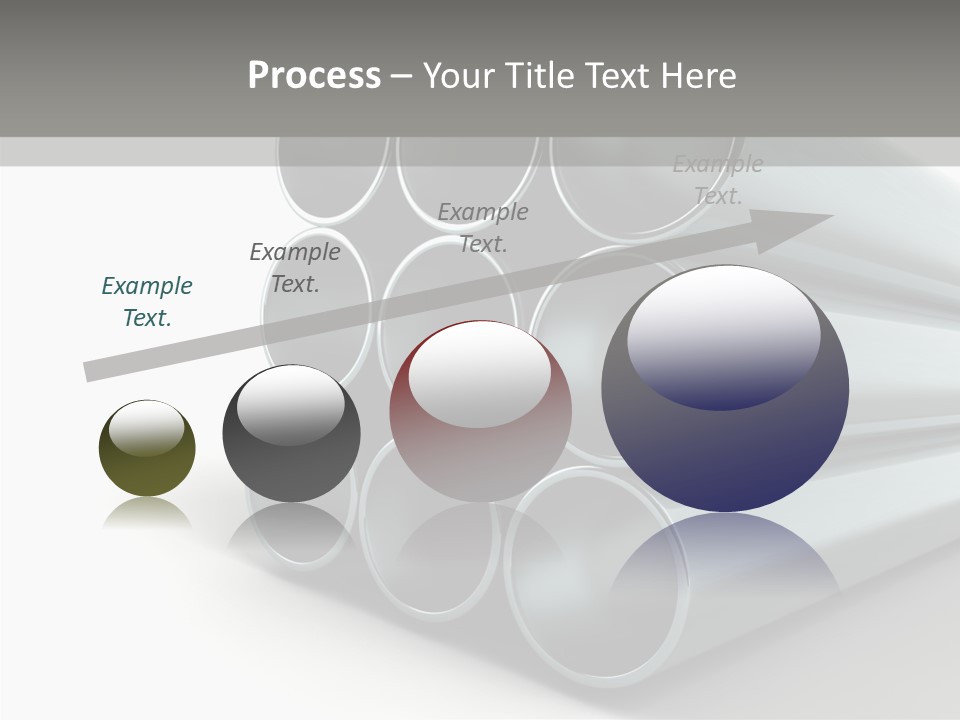 Close Up Pipeline Stainless PowerPoint Template
