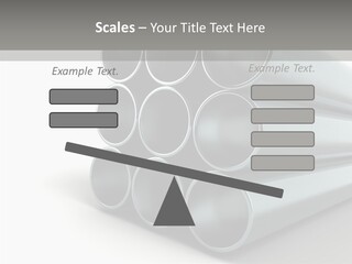 Close Up Pipeline Stainless PowerPoint Template