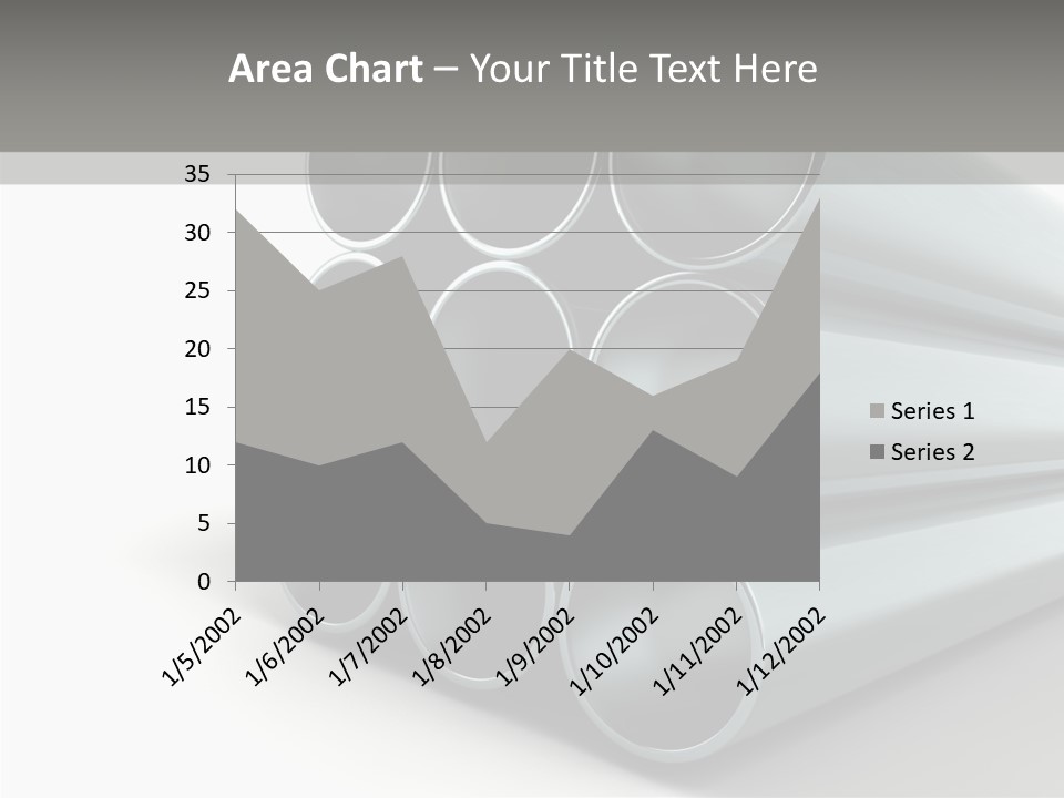 Close Up Pipeline Stainless PowerPoint Template