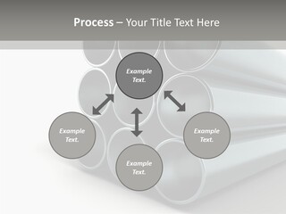Close Up Pipeline Stainless PowerPoint Template