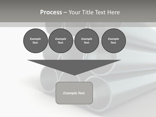 Close Up Pipeline Stainless PowerPoint Template
