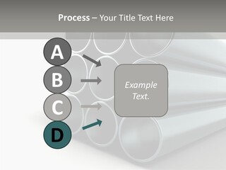 Close Up Pipeline Stainless PowerPoint Template