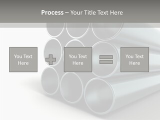 Close Up Pipeline Stainless PowerPoint Template