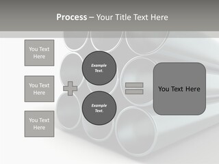 Close Up Pipeline Stainless PowerPoint Template