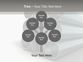 Close Up Pipeline Stainless PowerPoint Template