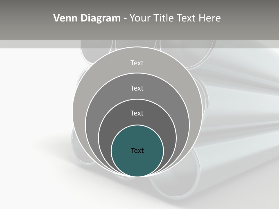 Close Up Pipeline Stainless PowerPoint Template