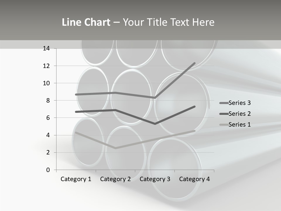 Close Up Pipeline Stainless PowerPoint Template