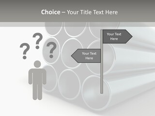 Close Up Pipeline Stainless PowerPoint Template